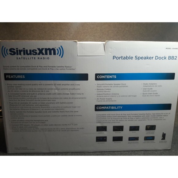 Sirius XM Radio Portable Speaker Dock & Onyx Receiver Works No Remote Orig Boxes - Picture 6 of 12